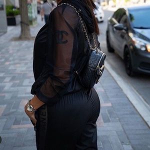 CHANEL black 2piece tracksuit
